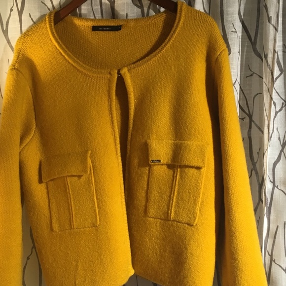Coat sweater mustard - Picture 2 of 8